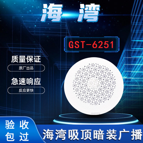 消防广播吸顶嵌入式海湾HY6251