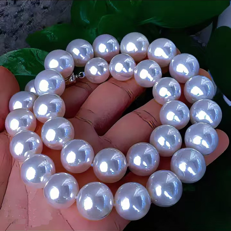 倪妮同款天然925银澳白珍珠项链