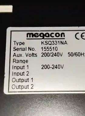MEGACON KSQ331NA电压继电器，英国原装，型议价