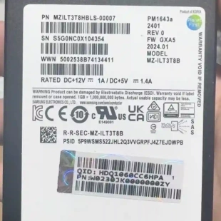 3.84T固态硬盘 PM1643a V议价 三星EMC 浪潮