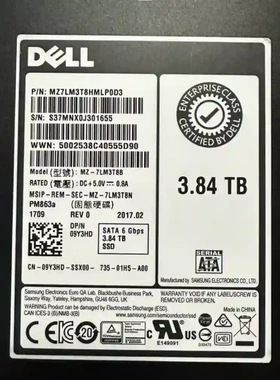 DELL PM863a 3.84T 9Y3HD SATA议价