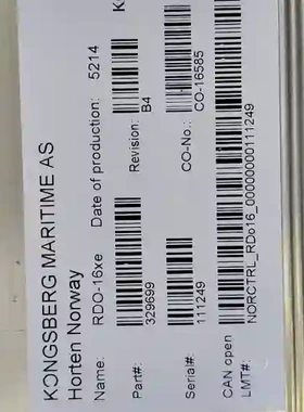 康士伯KONGSBERG RDO-16xe数字输出模块，议价