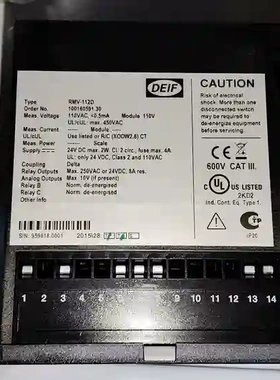 DEIF丹控RMV-112D电压电流保护模块，型号RMV议价