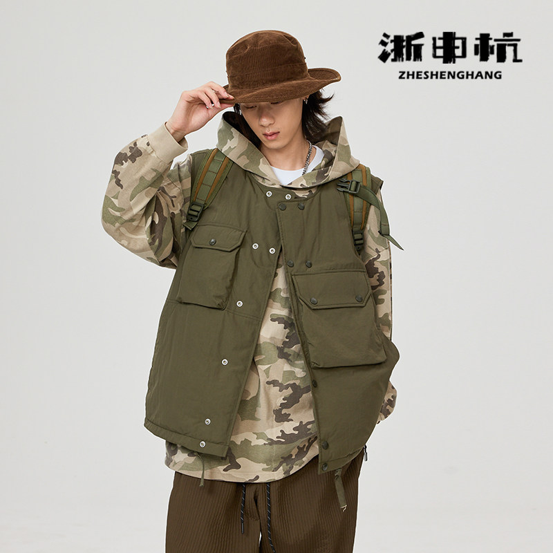 浙申杭 2025冬季新款保暖轻便潮牌休闲宽松百搭时尚舒适羽绒马甲,男装,羽绒马甲,淘宝优惠券,粉丝福利购,淘宝优惠卷