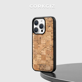 CLOUDHIS适用于苹果17手机壳16大方格木纹15iphone14ProMax木质air保护套全包12Mini软边防摔定制11新款 国潮