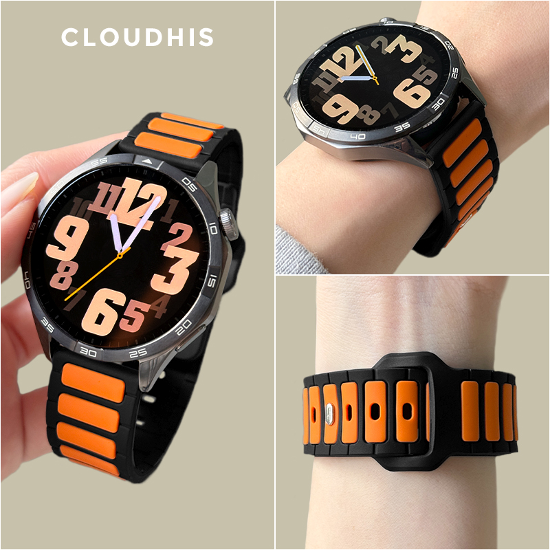 CloudHIS适用华为GT6硅胶表带