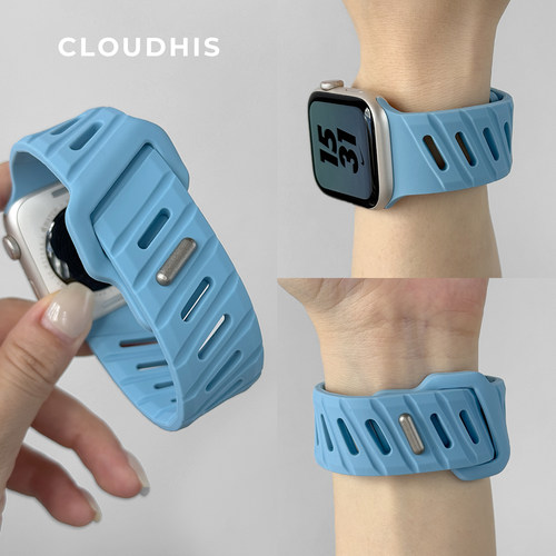 CLOUDHIS适用iwatch表带高级感