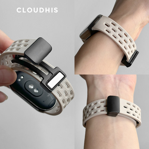 CLOUDHIS适用小米手环9磁吸表带