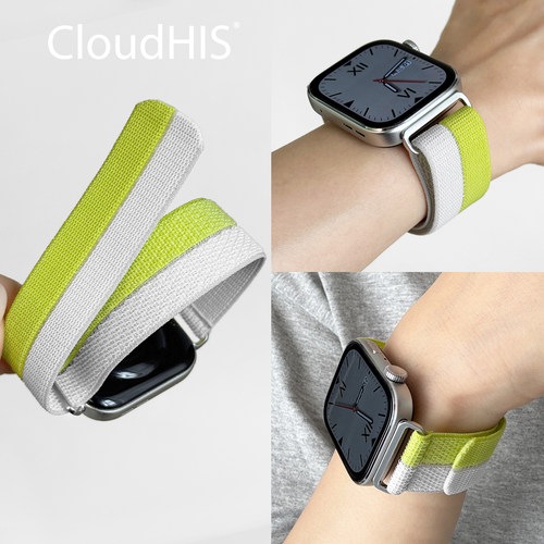 CLOUDHIS适用华为Fit尼龙表带