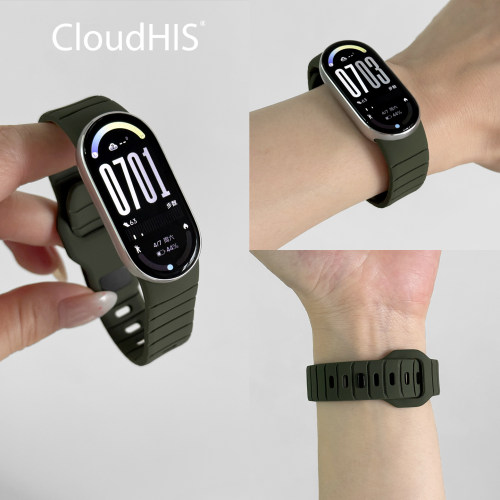 CLOUDHIS适用小米手环硅胶表带