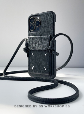 SS新款ins高级感卡包斜挎皮革适用苹果15手机壳17保护套pro链条max小红书12小众11男女xs防摔14