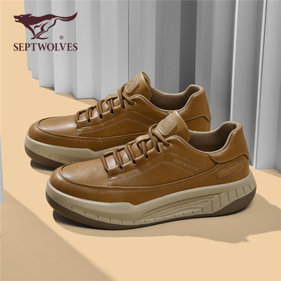 七匹狼男鞋保暖男士皮鞋休闲板鞋