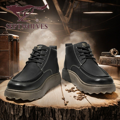 七匹狼男鞋秋冬季男款马丁靴百搭