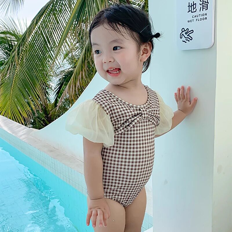 儿童泳衣女童夏季新款宝宝可爱比基尼游泳衣女孩洋气网红速干泳装