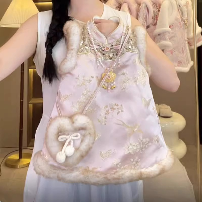 女童中国风拜年服2026新款夹棉儿童新中式周岁礼服女宝宝旗袍裙冬,童装/婴儿装/亲子装,连衣裙,淘宝优惠券,粉丝福利购,淘宝优惠卷