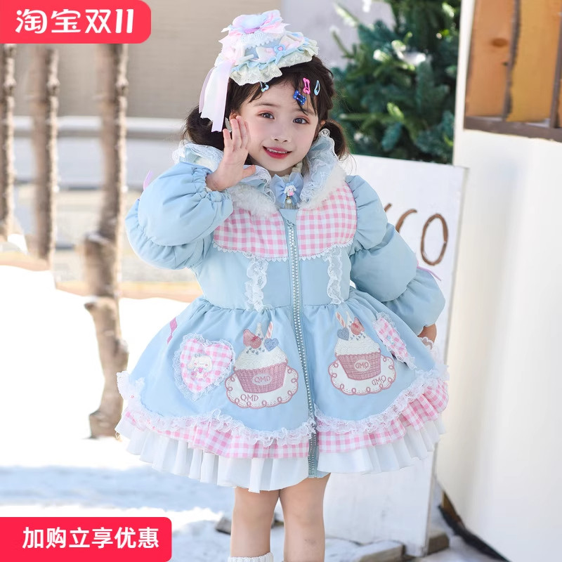 女童冬装棉衣加厚新款可爱甜美儿童冬季连帽棉服小女孩洛丽塔外套,童装/婴儿装/亲子装,棉袄/棉服,淘宝优惠券,粉丝福利购,淘宝优惠卷