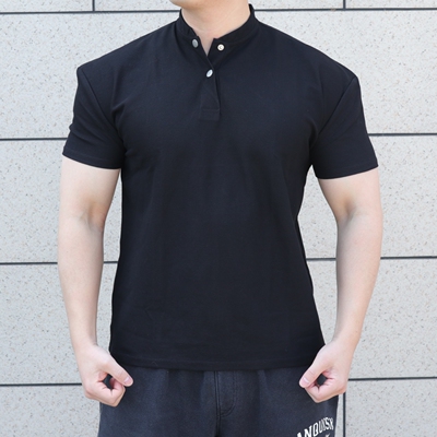 亨利领短袖男士POLO衫夏季健身