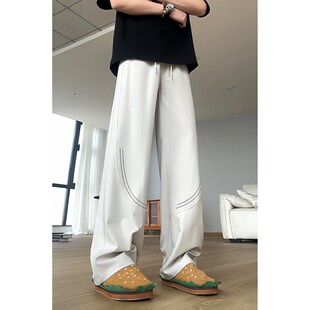 York Zoom夏季新款轻薄透气网孔薄款长裤休闲裤宽松潮流男女同款