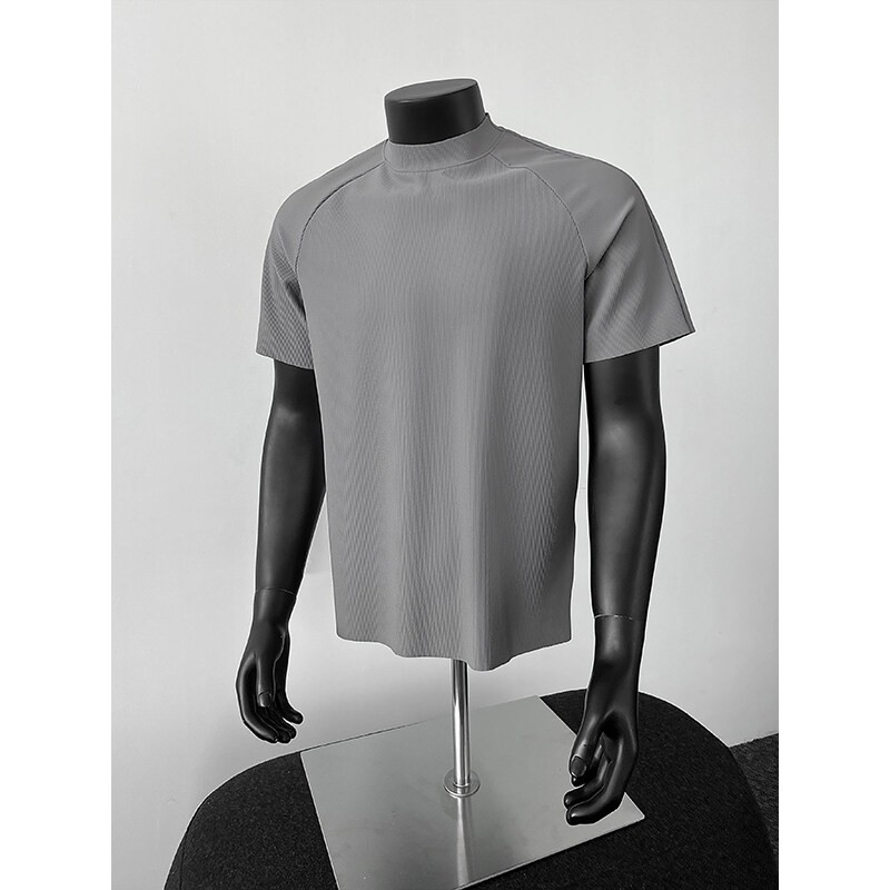 York Zoom夏季轻薄透气冰丝弹力短袖T恤冰凉薄款宽松圆领速干健身