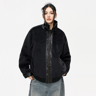 YORKZOOM秋冬新款 重磅猩红赤兔两面穿加绒加厚座山雕棉服外套