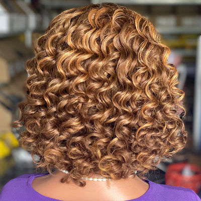 Promotion180% Vietnam loose curl piano color humanhair真人发