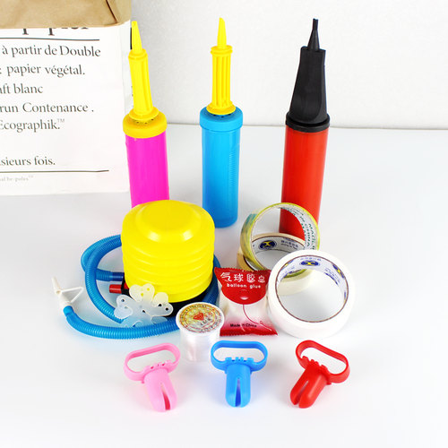 脚踩手动黏粘胶点美容贴打气球