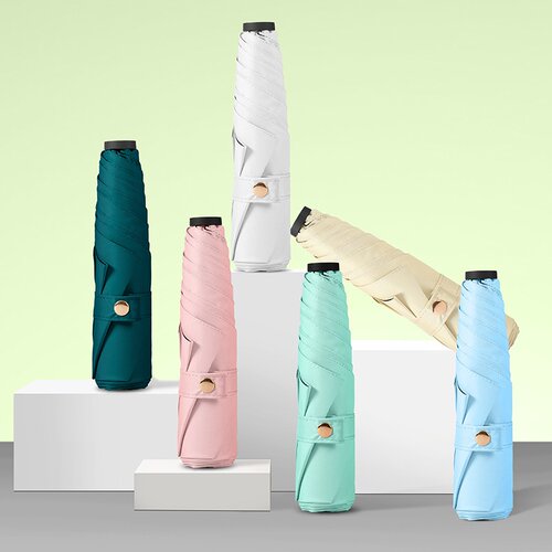 羽毛伞超轻便携晴雨两用太阳伞女感日系小清新黑胶防晒伞定制
