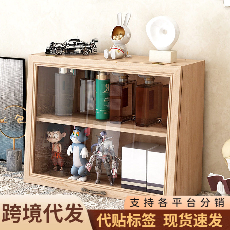 复古实木质抽屉收纳盒桌面文具饰品胶带化妆品整理多层zakka柜子