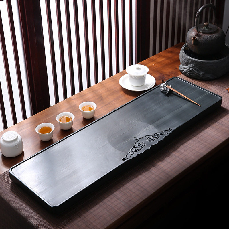 皇庭玉石茶盘家用办公整石打造家用简约石材茶台厂家直供免费