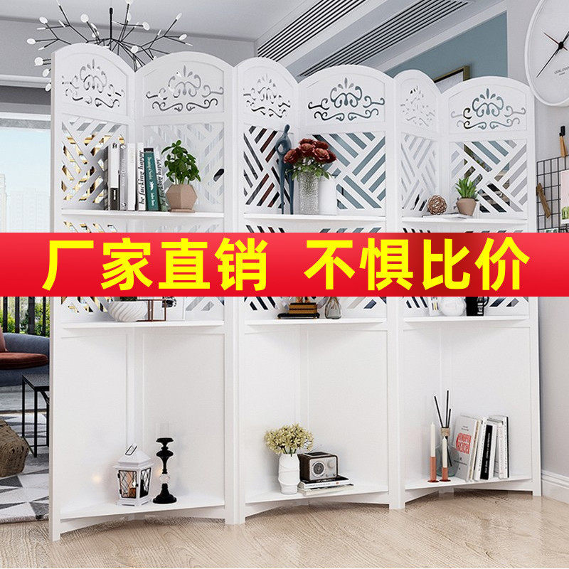 欧式屏风隔断墙客厅简约现代卧室折叠移动遮挡美容院装饰房间玄关