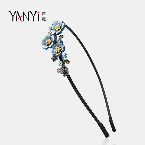 Yanyi精致高端花朵发箍女高级感洋气时尚头箍新款轻奢发卡