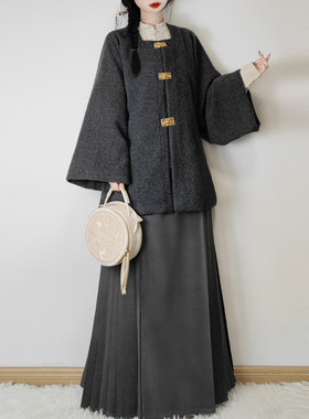 明制汉服女改良对襟开衫