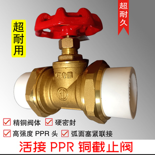 ppr截止阀活接全铜家用水管水阀门活结热接双熔焊接热熔阀门开关