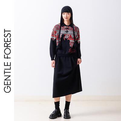 羊毛民族风秋冬针织开衫