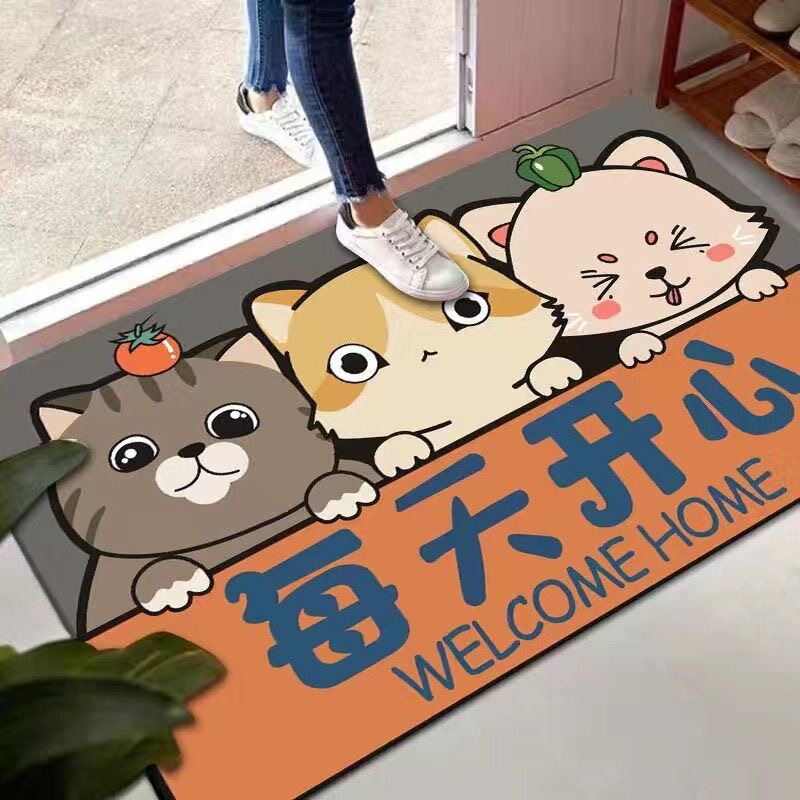软硅藻泥防水地垫卫生间浴室防滑吸水门口脚垫子厕所地毯免洗耐脏