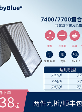 BabyBlue适配Blueair布鲁雅尔净化器7410/7440/7470/7710i过滤网