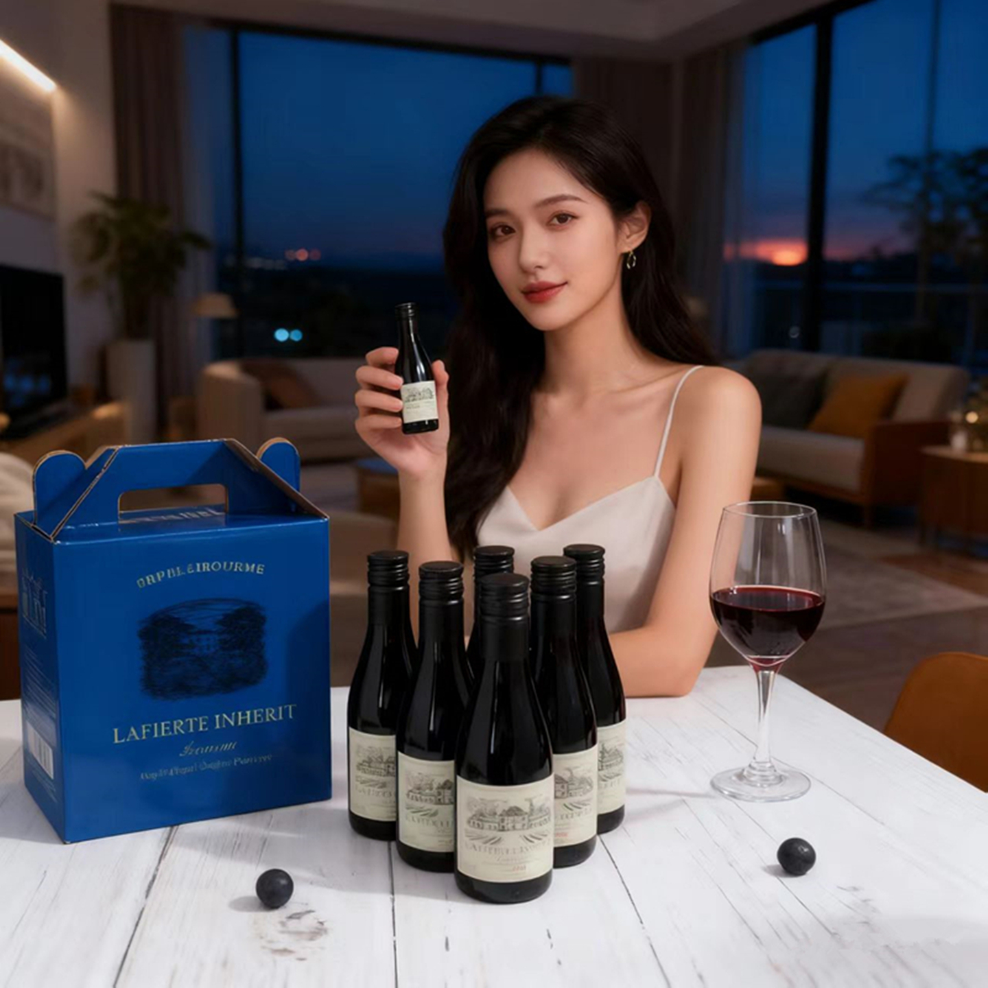 法国原瓶进口小瓶红酒干红葡萄酒拉斐187ml4支6支多套餐整箱礼盒