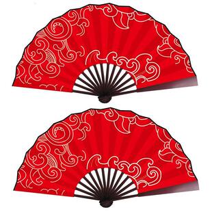 寄明月扇子女团红白道具双面双色将进酒舞蹈折扇8寸古风转扇