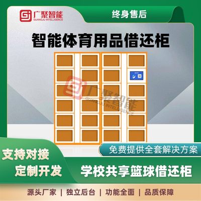 智能共享篮球租赁柜学校体育器材借还管理柜刷脸人脸识别联网储物