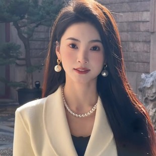 小众独特夸张仿珍珠耳环2025新款 高级气质显脸小耳坠百搭耳扣 爆款