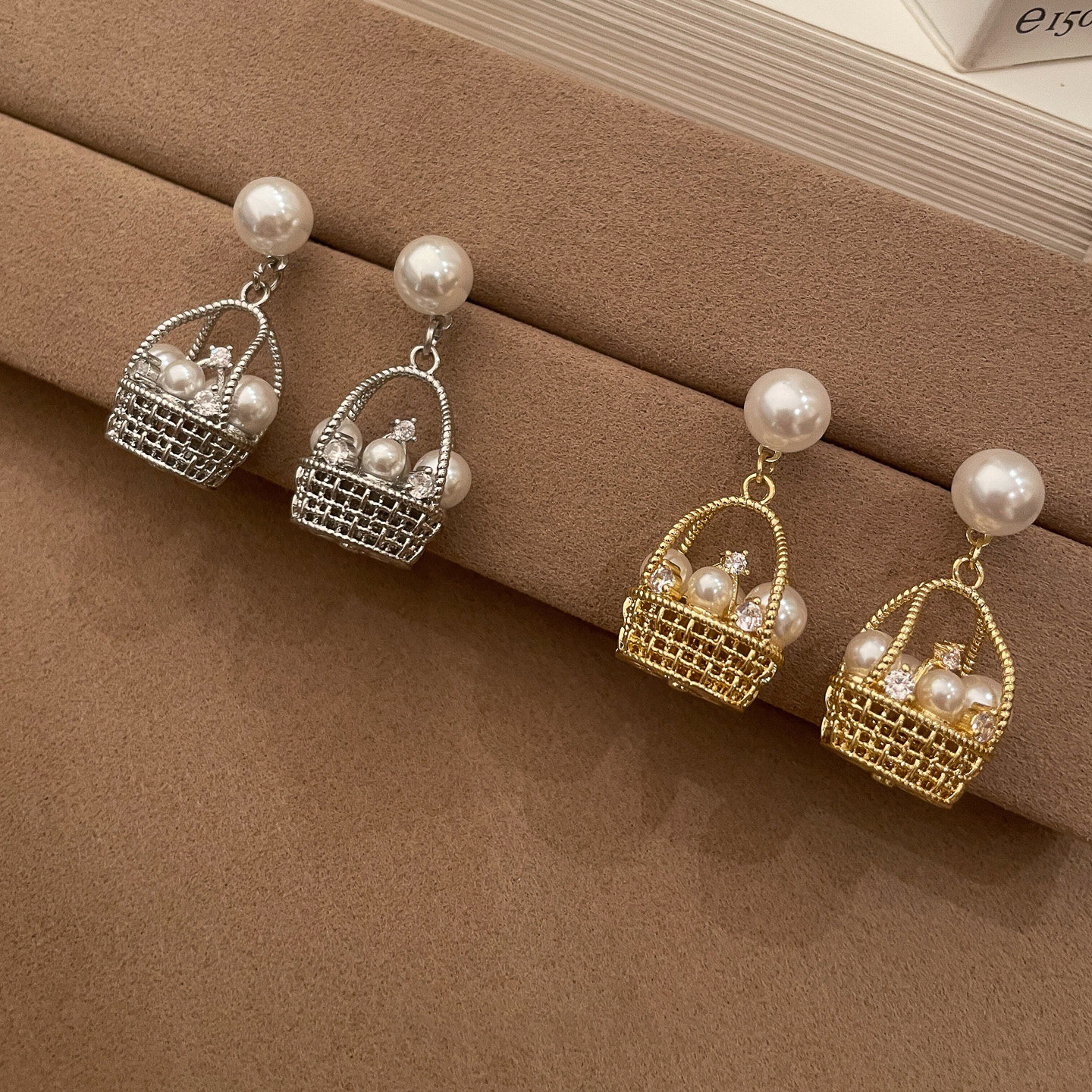 S925银针花篮珍珠流苏耳环2025新款高级感轻奢小众独特漂亮耳钉女,饰品/流行首饰/时尚饰品新,耳环,淘宝优惠券,粉丝福利购,淘宝优惠卷