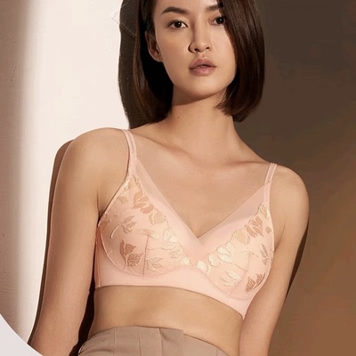 D10-黛A芬小胸薄杯金标水盈杯无钢圈全罩杯女士文胸内衣-11-1916