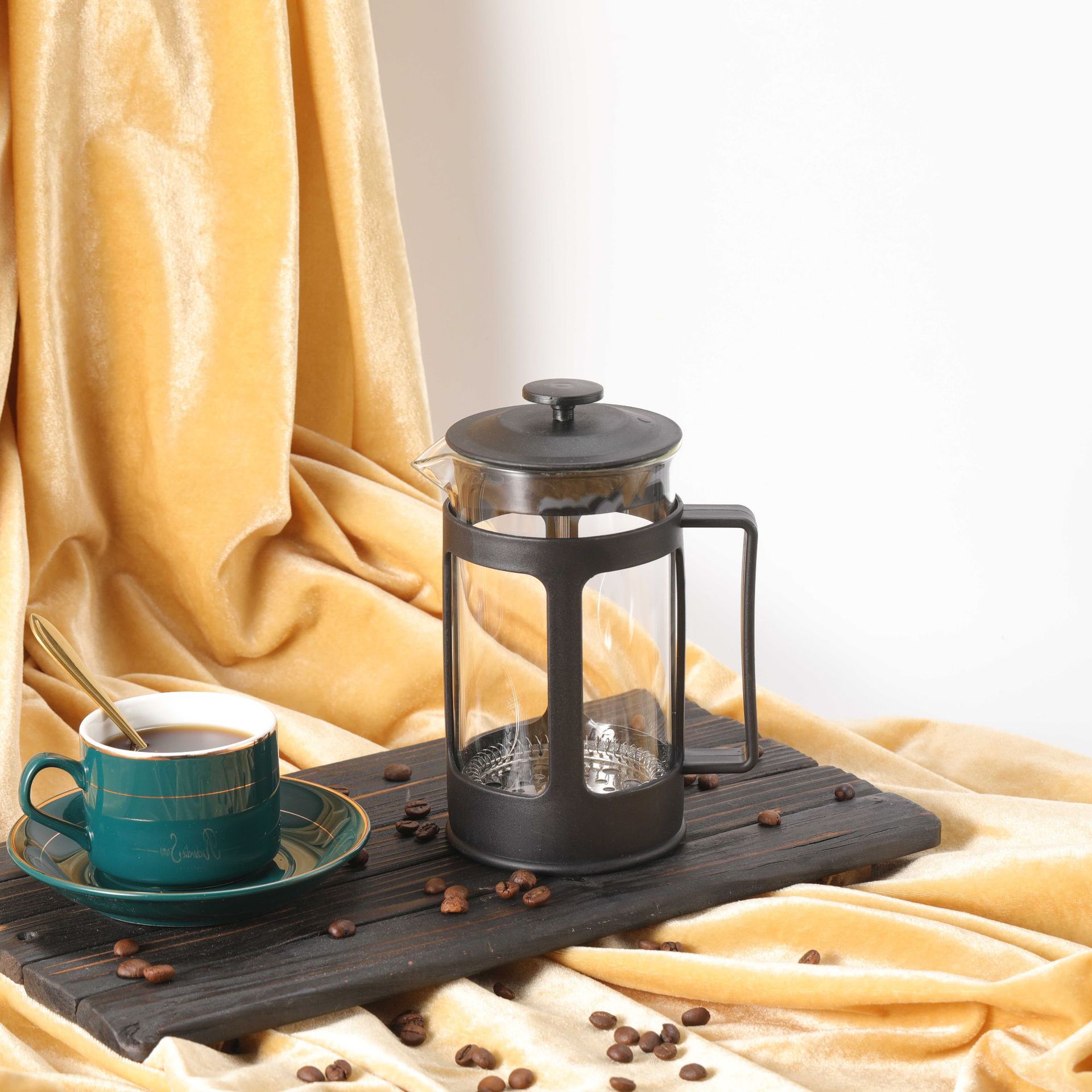 仕科咖啡法压壶家用法式滤压壶玻璃冲茶器手冲咖啡壶工厂现货