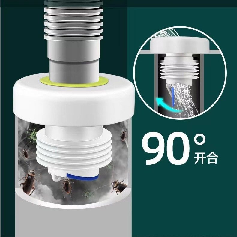洗衣机下水管防返臭厨房下水道防臭器排水管密封塞地漏芯