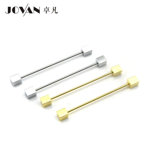 男士欧美韩系法式衬衫用方形头铜领针 领角针正装饰品 JOVAN
