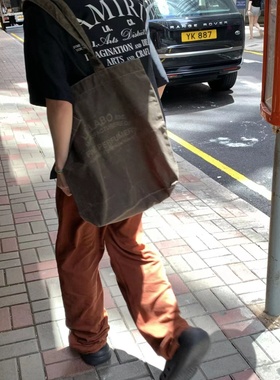 【当天发】EddyStore 自主非LE LABO TOTE BAG美国产油蜡布托特包