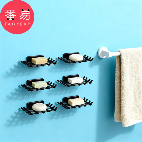 T肥皂盒/壁挂C1pn008-壁挂式沥水架置物架家用免打孔卫生间挂钩