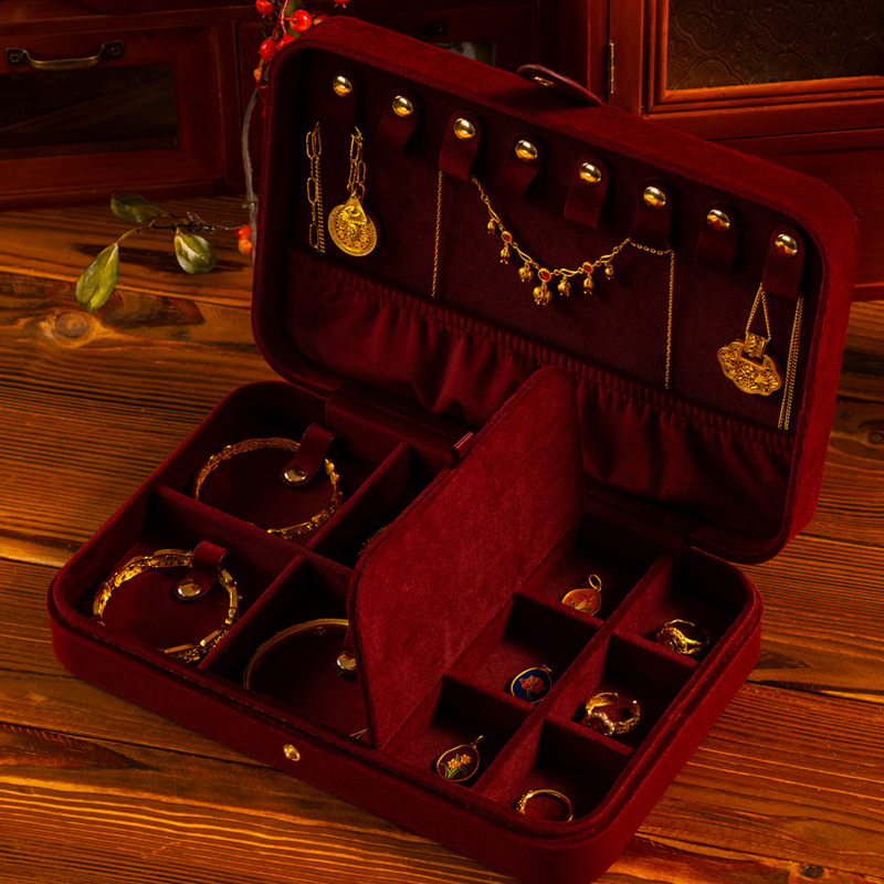 黄金首饰盒闺蜜结婚送礼伴手礼