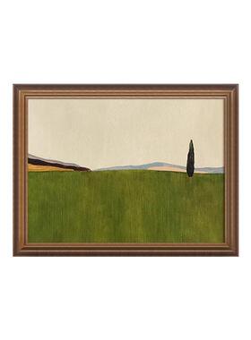 风过四季》现法式中古风客厅装饰画自然风餐厅玄关复古挂画组合