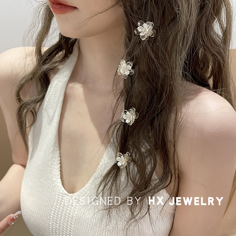 小清新花朵迷你抓夹刘海夹